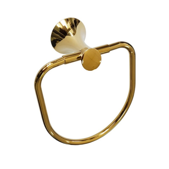 96147 ДЕРЖАТЕЛЬ полотенца пямоугольный "MAGNUS" под золото  Китай