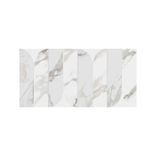 Керамогранит глаз. матовая  300x600 мм, 8,5 мм, "Рерих" 7260-0036 светлый белый сорт 1  Ласселсбергер