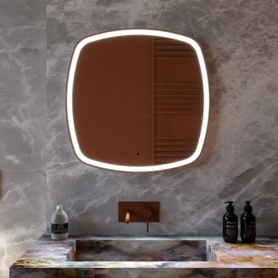 Зеркало "Barca - ТХ" 808x808 мм, с подсветкой, бесконтактный сенсор  арт. LED-00002973, г. Нижний Новгород, Россия