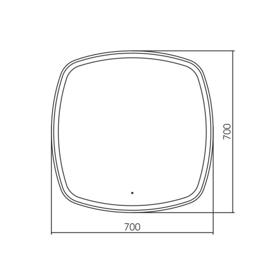 Зеркало "Barca - ТХ" 808x808 мм, с подсветкой, бесконтактный сенсор  арт. LED-00002973, г. Нижний Новгород, Россия