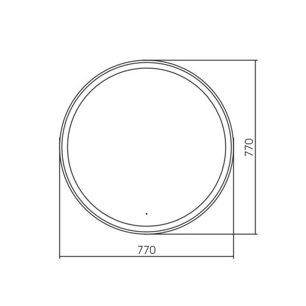 Зеркало "Перла" 770 мм, с подсветкой, бесконтактный сенсор  арт. LED-00002710, г. Нижний Новгород, Россия