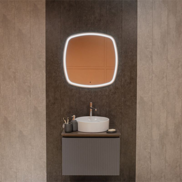 Зеркало "Barca - ТХ" 808x808 мм, с подсветкой, бесконтактный сенсор  арт. LED-00002973, г. Нижний Новгород, Россия