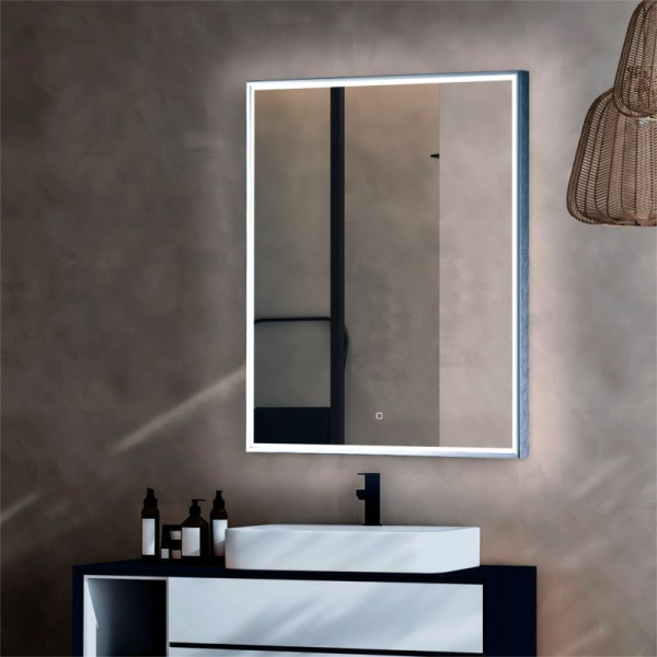 Зеркало "Сантана" вертикальное" 800x1000 мм, с подсветкой, сенсорный выключатель, арт. LED-00002389, г. Нижний Новгород, Россия