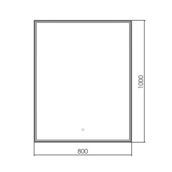 Зеркало "Сантана" вертикальное" 800x1000 мм, с подсветкой, сенсорный выключатель, арт. LED-00002389, г. Нижний Новгород, Россия