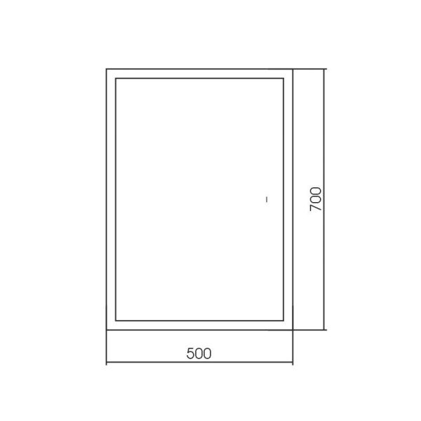 Зеркало "Норма гор/верт" 500x700 мм, с подсветкой, бесконтактный сенсор  арт. LED-00002805, г. Нижний Новгород, Россия