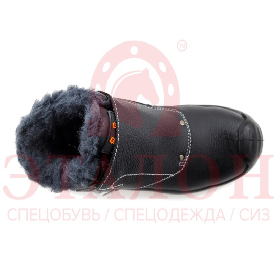 Ботинки сварщика, утепленные "PERFECT PROTECTION-КЕВЛАР" шерст.мех ПУ/Нитрил р.43 с ПП и АС цв.черный PRB15-CSW