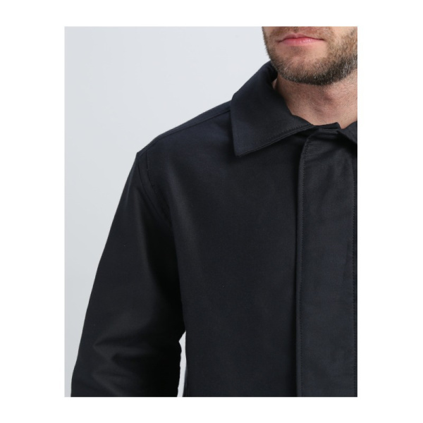 Костюм сварщика молескин с ОП-пропиткой "Сталкер" р.44-46(88-92) рост 3/4(170-176), (куртка, брюки), цв.черный