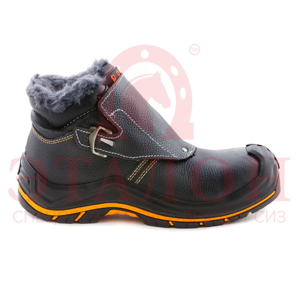 Ботинки сварщика, утепленные "PERFECT PROTECTION-КЕВЛАР" шерст.мех ПУ/Нитрил р.45 с ПП и АС цв.черный PRB15-CSW