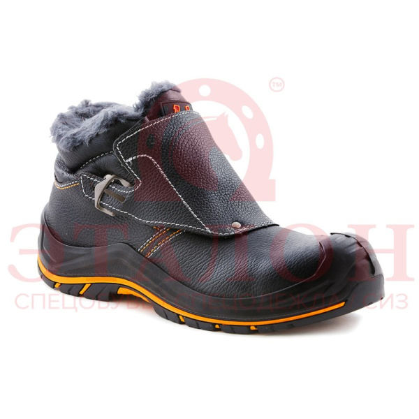 Ботинки сварщика, утепленные "PERFECT PROTECTION-КЕВЛАР" шерст.мех ПУ/Нитрил р.46 с ПП и АС цв.черный PRB15-CSW