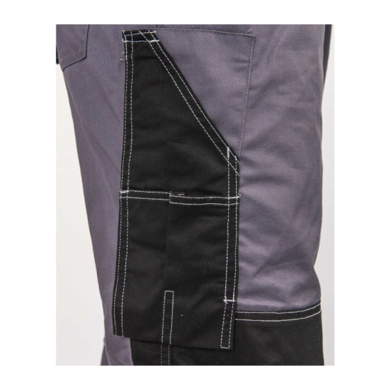 Костюм мужской "Имидж", р. 48-50 (96-100) рост 5/6 (182-188), (куртка/полукомбинезон), серый/черный, с СОП