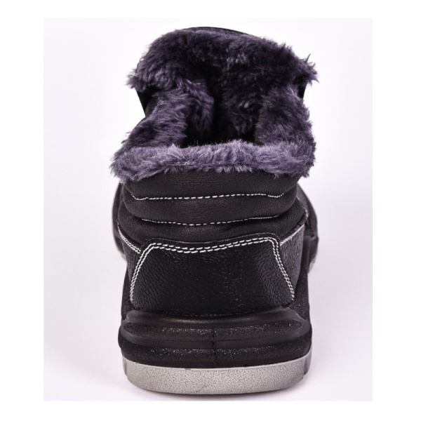 Ботинки мужские "Редлайн" р.41 ПУ/ТПУ; иск.мех цв.черный ЗСЗЛ СМП/2