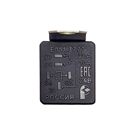 Е111.3777  РЕЛЕ 5-ти конт. 24 В 20/10 А с кронштейном (взамен 901.3747, 751.3777)