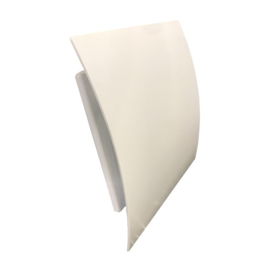 Решетка вентиляционная 160x160 мм, вытяжная, накладная,с сеткой, белый глянец, Пульсар 16-16 ЛЮКС 12-001 (панель декоративная вентилятора), Россия