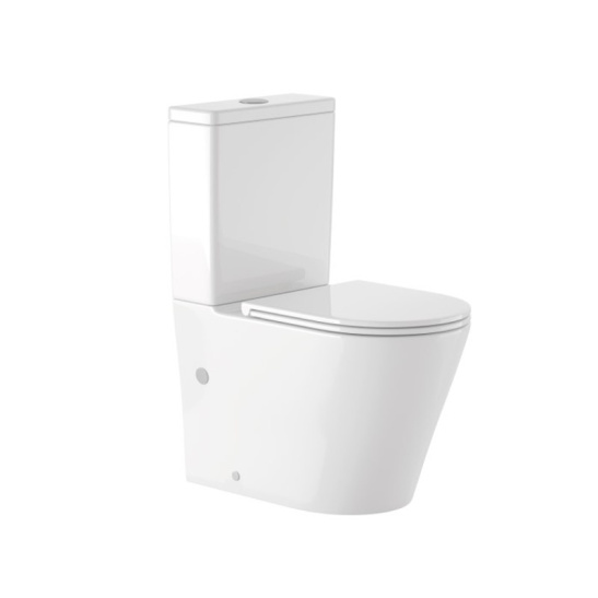 Унитаз-компакт Redo R87 моноблок горизонтальный выпуск, двухрежимная арматура, нижний  подвод, сиденье