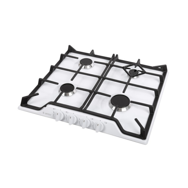 Плита встраиваемая СН 1212 (эмаль белая) "ГЕФЕСТ" чуг реш, газконтроль газовая варочная