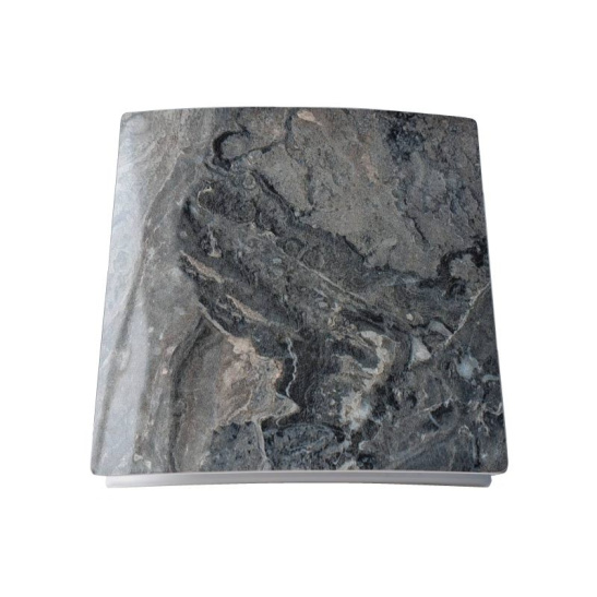 Вентилятор  настенный ВЕКТОР В 120 "STONE",  мрамор бергамо глянец (15-032 ОК  d120, клапан