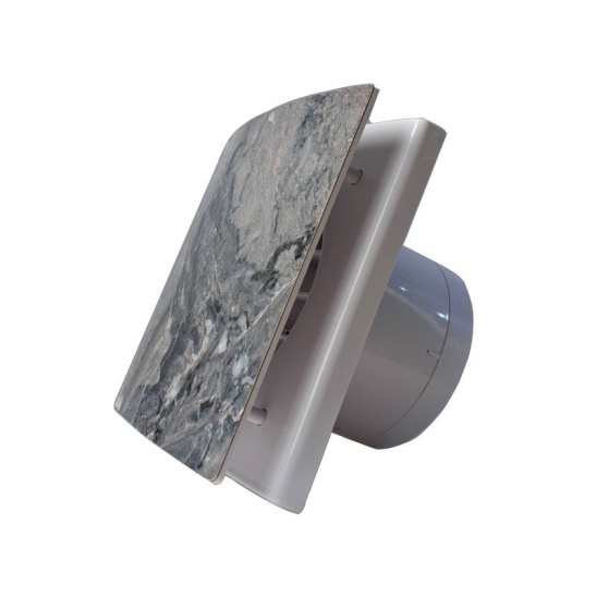 Вентилятор  настенный ВЕКТОР В 120 "STONE",  мрамор бергамо глянец (15-032 ОК  d120, клапан