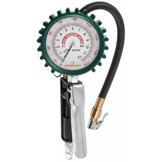 Пистолет для накачки/подкачки шин в сборе с цифровым манометром (до 12 атм.) и шлангом 375 мм., 3-х функциональный (оригинал "JONNESWAY") AG010038A
