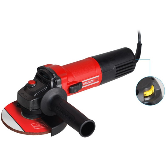 УШМ FELISATTI 125/900Э, 125мм,900Вт, планый пуск,регул.обор, защита от преднам.пуска,  FT8210 Фелисати