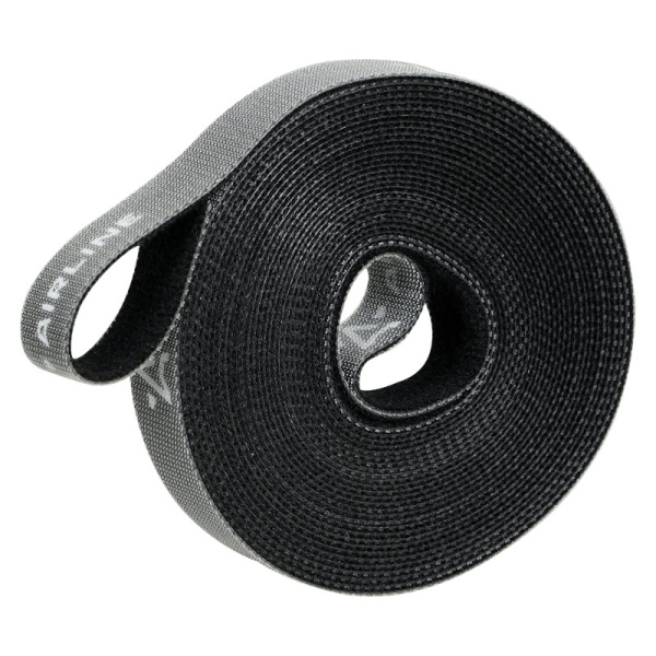 Лента-липучка (15 мм. х 5 м.) для стяжки (жгутирования) кабелей, черная ("ADTV002") ("AIRLINE")