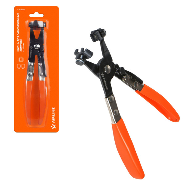 Щипцы с квадратной платформой для самозажимных (пружинных) хомутов ("AIRLINE") ATBS022