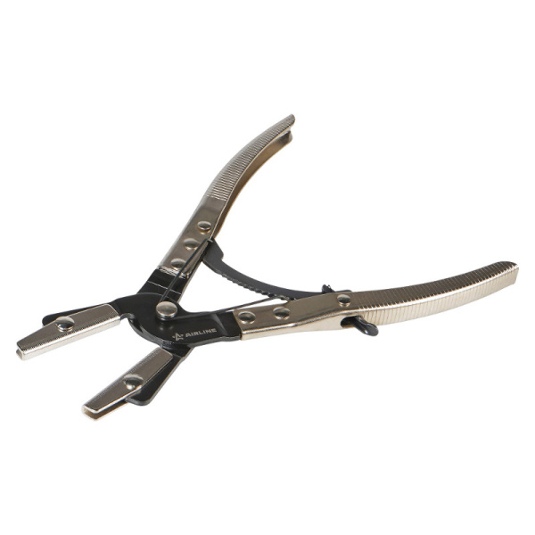 Зажим с фиксатором для временного перекрытия топливных, вакуумных и охлаждающих шлангов ("AIRLINE") ATSC029