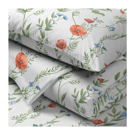 КПБ "Хорошо Дома" 1,5-спальный тк.поплин наволочки 50*70см цв."Цветочный вальс" 30245/1