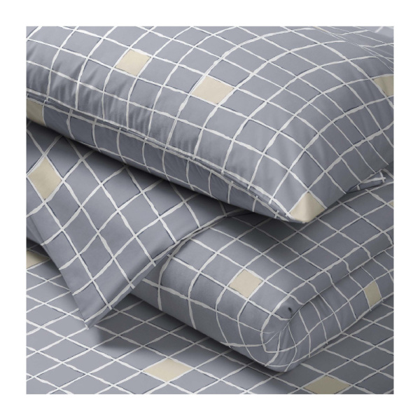 КПБ "Хорошо Дома" 1,5-спальный тк.бязь наволочки 50*70см цв."Тессера" 30249/1