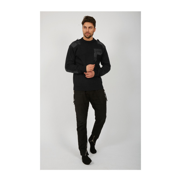 Свитер-джемпер офицерский р.60-62(120-124) рост 3/4(170-176) цв.черный