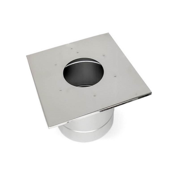 Потолочно проходной узел Ferrum, Ø200, AISI 430/0,5 мм