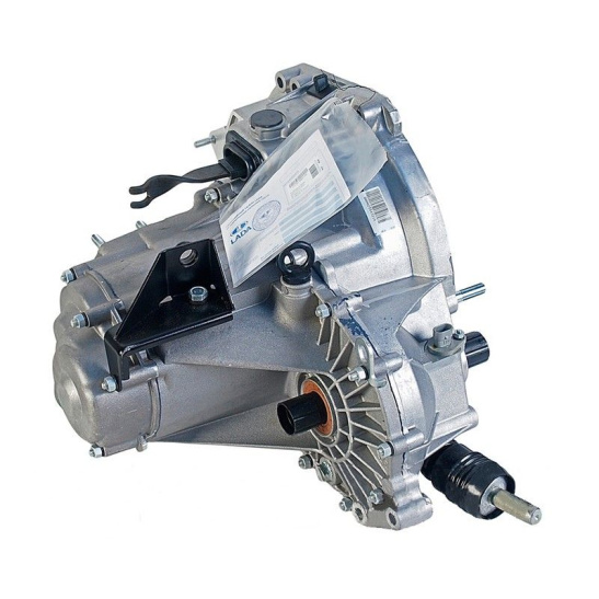 1118-1700011 КОРОБКА ПЕРЕКЛЮЧЕНИЯ ПЕРЕДАЧ (КПП) (ПАРКС) ВАЗ 1118-19 Калина с дв. 11183 под датчик заднего хода (2 шпильки креп. стартера)