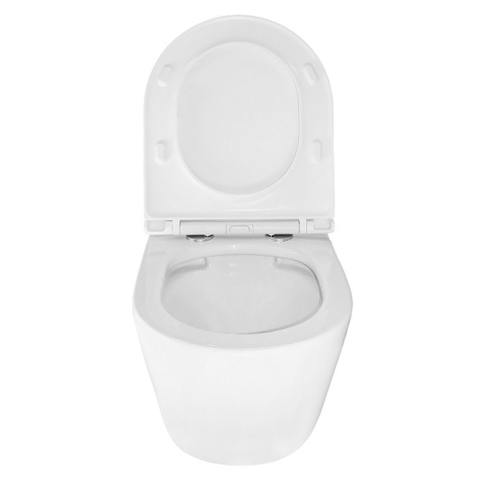 Сет AZARIO NEW-TS 1 инсталляция + Azario UNO подвесной безободковый унитаз с сиденьем микролифт + кнопка AZARIO NEW-TS хром глянец (квадратная) нержавеющая сталь (AZ-TS006T+AZ-2380+AZ-SS-003-CH)