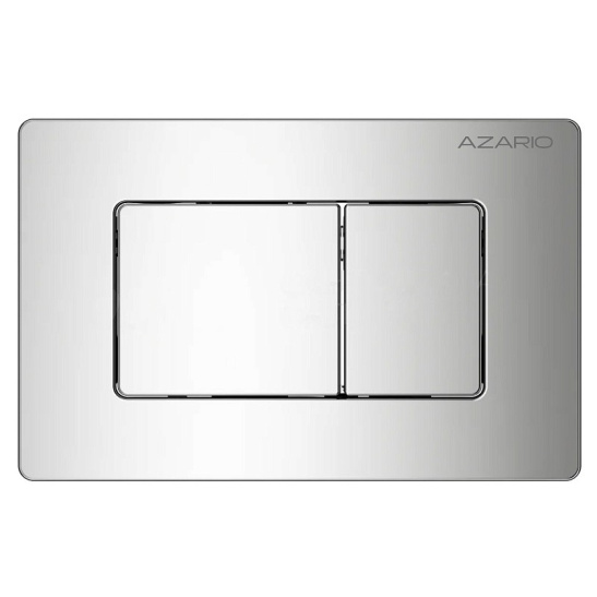 Сет AZARIO NEW-TS 1 инсталляция + Azario UNO подвесной безободковый унитаз с сиденьем микролифт + кнопка AZARIO NEW-TS хром глянец (квадратная) нержавеющая сталь (AZ-TS006T+AZ-2380+AZ-SS-003-CH)