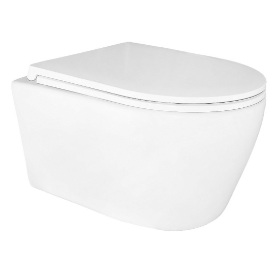 Сет AZARIO NEW-TS 1 инсталляция + Azario UNO подвесной безободковый унитаз с сиденьем микролифт + кнопка AZARIO NEW-TS хром глянец (квадратная) нержавеющая сталь (AZ-TS006T+AZ-2380+AZ-SS-003-CH)