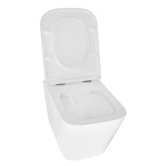 Сет AZARIO NEW-TS 1 инсталляция + унитаз Teramo (квадратный) сиденье микролифт + кнопка для инсталляции AZARIO NEW-TS хром глянец (квадратная) нерж. сталь (AZ-TS006T+AZ-0052+AZ-SS-003-CH)