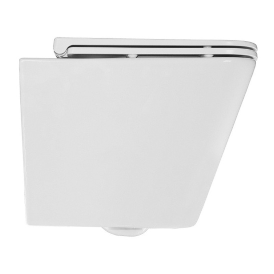 Сет AZARIO NEW-TS 1 инсталляция + унитаз Teramo (квадратный) сиденье микролифт + кнопка для инсталляции AZARIO NEW-TS хром глянец (квадратная) нерж. сталь (AZ-TS006T+AZ-0052+AZ-SS-003-CH)