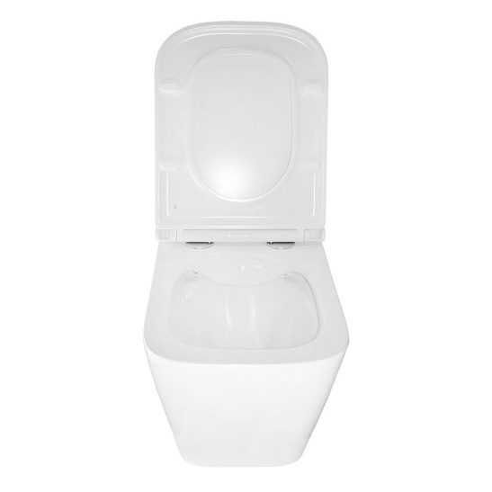 Сет AZARIO NEW-TS 1 инсталляция + унитаз Teramo (квадратный) сиденье микролифт + кнопка для инсталляции AZARIO NEW-TS хром глянец (овальная) нерж. сталь (AZ-TS006T+AZ-0052+AZ-SS-001-CH)