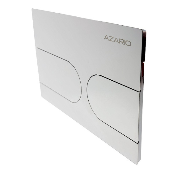 Сет AZARIO NEW-TS 1 инсталляция + унитаз Teramo (квадратный) сиденье микролифт + кнопка для инсталляции AZARIO NEW-TS хром глянец (овальная) нерж. сталь (AZ-TS006T+AZ-0052+AZ-SS-001-CH)