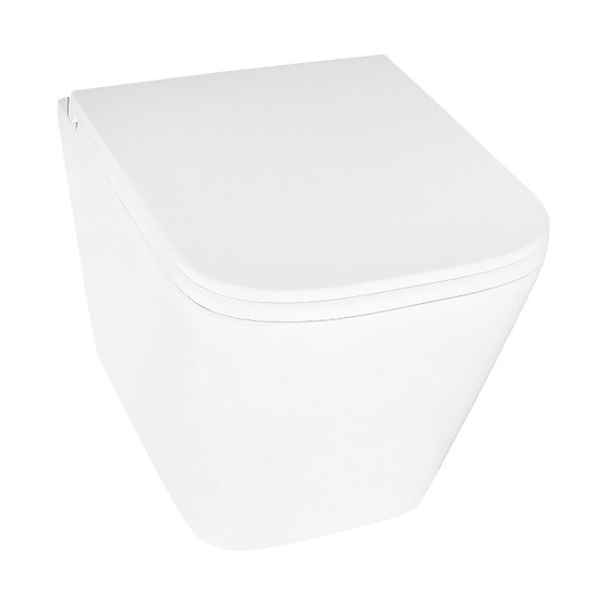 Сет AZARIO NEW-TS 1 инсталляция + унитаз Teramo (квадратный) сиденье микролифт + кнопка для инсталляции AZARIO NEW-TS хром глянец (овальная) нерж. сталь (AZ-TS006T+AZ-0052+AZ-SS-001-CH)