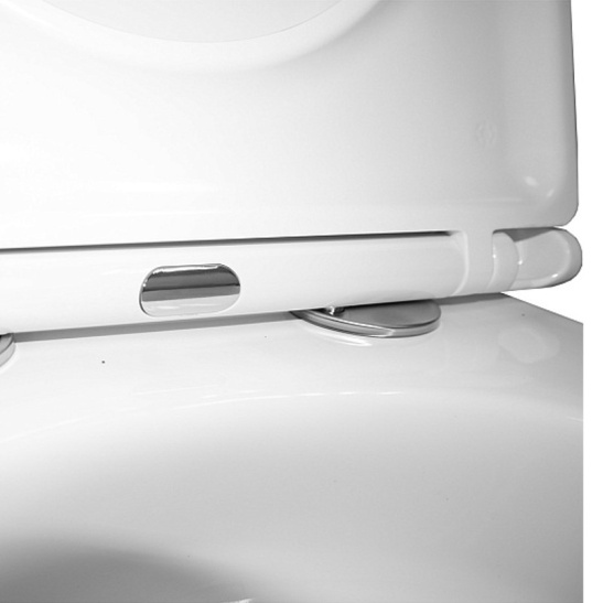 Сет AZARIO NEW-TS 1 инсталляция + унитаз Teramo (квадратный) с системой (Торнадо скрытое) сиденье микролифт + кнопка для инсталляции AZARIO NEW-TS хром глянец (квадратная) нерж. сталь (AZ-TS006T+AZ-0052-UQ3+AZ-SS-003-CH)