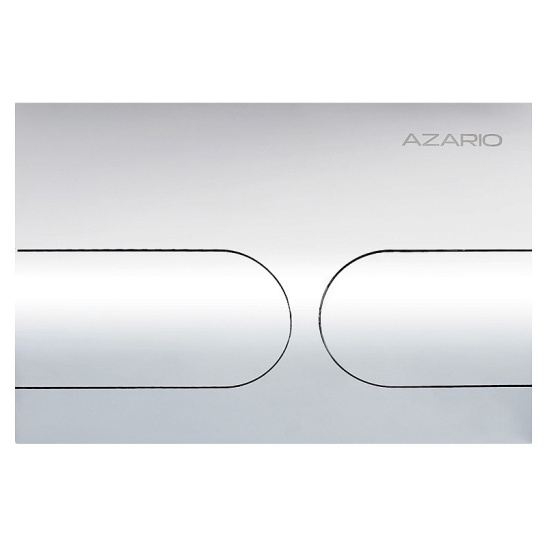 Сет AZARIO NEW-TS 1 инсталляция + унитаз Teramo (квадратный) с системой (Торнадо скрытое) сиденье микролифт + кнопка для инсталляции AZARIO NEW-TS хром глянец (овальная) нерж. сталь (AZ-TS006T+AZ-0052-UQ3+AZ-SS-001-CH)