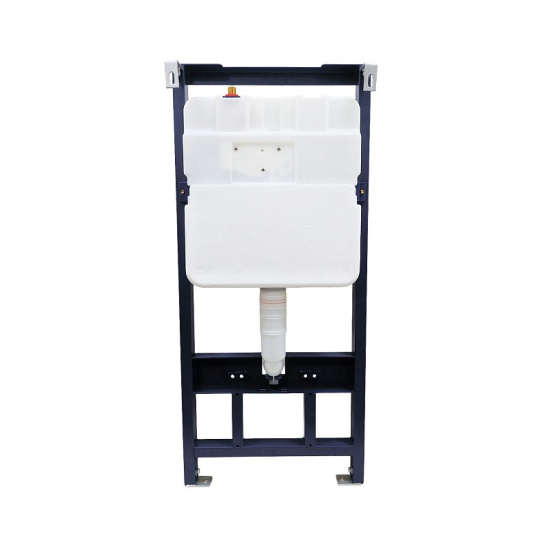 Сет AZARIO NEW-TS 1 инсталляция + унитаз Teramo (квадратный) с системой (Торнадо скрытое) сиденье микролифт + кнопка для инсталляции AZARIO NEW-TS хром глянец (овальная) нерж. сталь (AZ-TS006T+AZ-0052-UQ3+AZ-SS-001-CH)