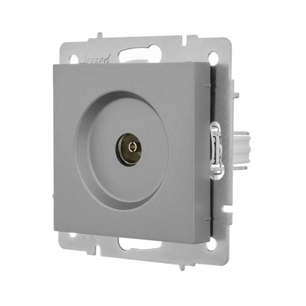 Розетка VESNA 742-3588-130 ТВ оконечная (без рамки) платина с/у LEZARD 