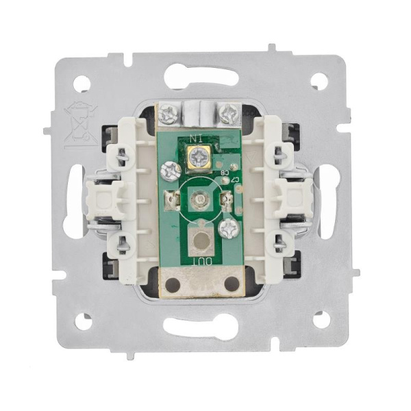 Розетка VESNA 742-3588-130 ТВ оконечная (без рамки) платина с/у LEZARD 