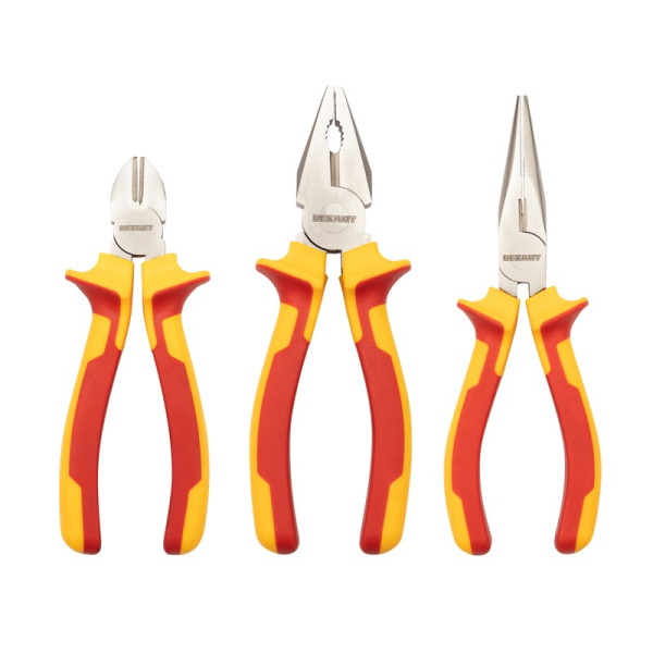 Набор диэлектрического инструмента REXANT (12-4692-3) RI-02 до 1000В  11 предметов тканевый пенал 