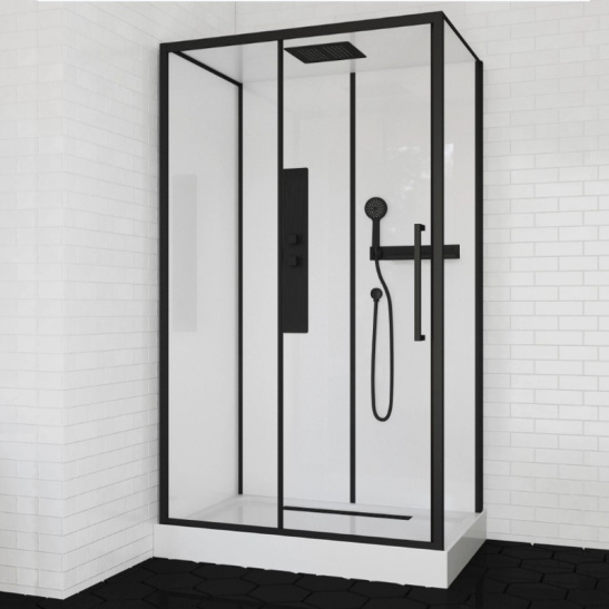 Душевая кабина 1200x800x2150 мм, ODA 8805 Р м/с (120*80) н/п прямоугольный, крыша стекло, Китай