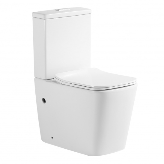 Унитаз-компакт Redo JUNO Tornado (RD-7102) универсальный выпуск, двухрежимная арматура, нижний  подвод, сиденье