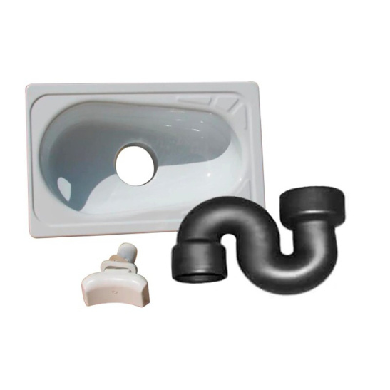 Чаша "ГЕНУЯ" стальная, в комплекте с сифоном и рассекателем, Беларусь