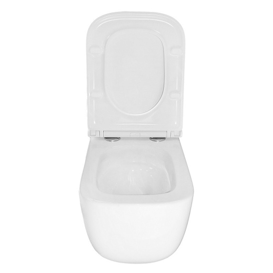 Сет AZARIO NEW-TS 1 инсталляция + Azario FOTE подвесной безободковый унитаз, слив "Скрытое Торнадо" с сиденьем микролифт + кнопка AZARIO NEW-TS черная механическая ABS пластик, (AZ-TS006T+AZ-116-UQ3+AZ-ABS-002-B)