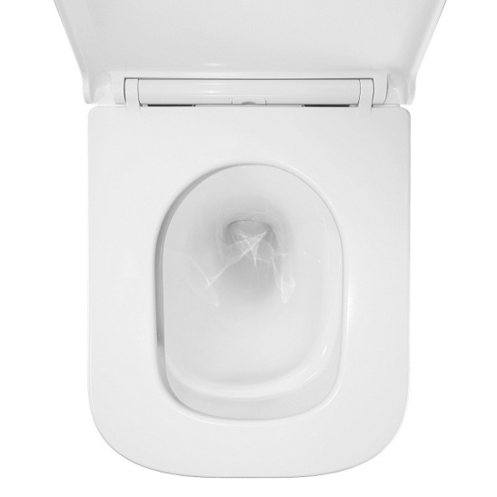 Сет AZARIO NEW-TS 1 инсталляция + Azario FOTE подвесной безободковый унитаз, слив "Скрытое Торнадо" с сиденьем микролифт + кнопка AZARIO NEW-TS черная механическая ABS пластик, (AZ-TS006T+AZ-116-UQ3+AZ-ABS-002-B)